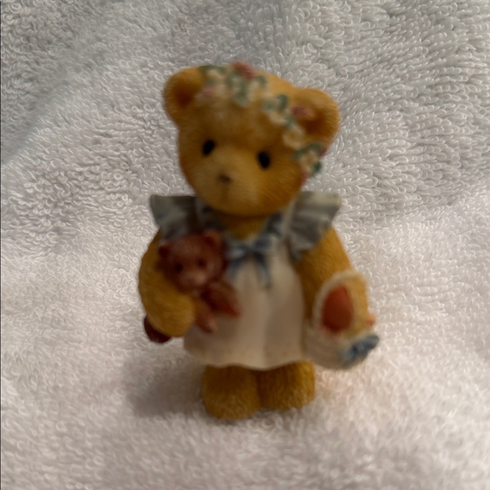Sweet Flower Bear Figurine Cherrished Teddies